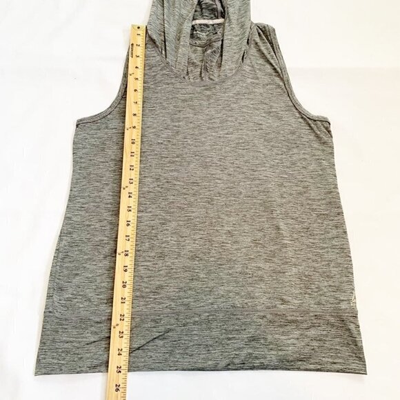 5/$25 Reebok women's cowl neck hooded sleeveless gray tank top - Large - Picture 7 of 8
